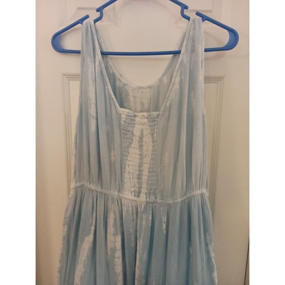 Women's Kaktus Ombre Blue/White Drop Waist Maxi Tank Dress Size Medium - Picture 5 of 8